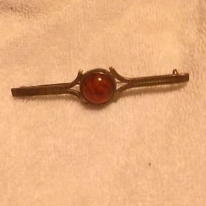 Polish amber pin